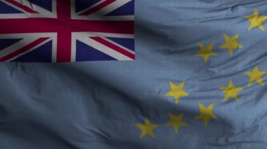 Tuvalu Bayrak Döngüsü Arkaplan 4K