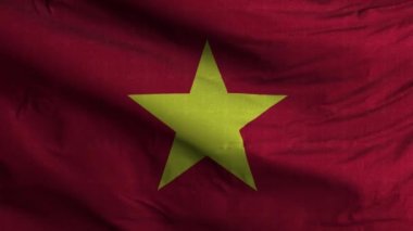 Vietnam Bayrak Döngüsü Arkaplan 4K