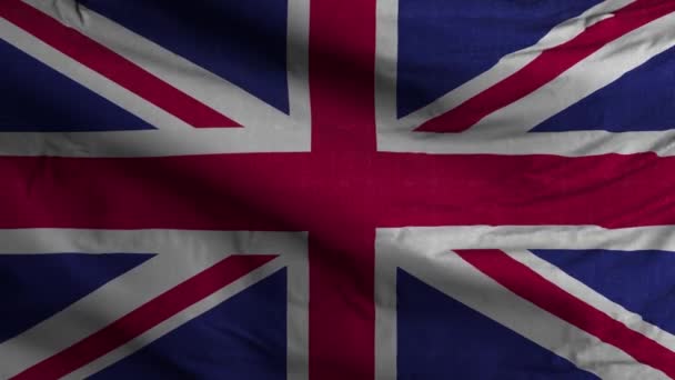 United Kingdom Flag Loop Background — Stock Video