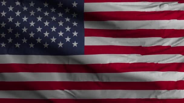 Pozadí Smyčky Vlajky Usa — Stock video