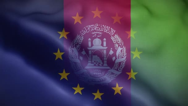 Afghanistan Flag Loop Background — стокове відео
