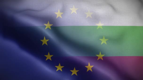 Bulgarien Flagge Schleife Hintergrund — Stockvideo