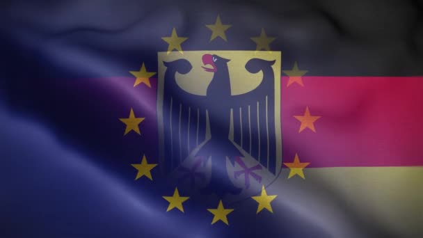 Allemagne Fond Boucle Drapeau — Video