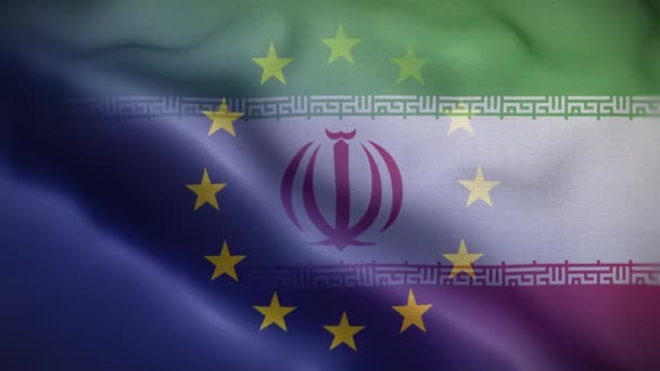 Iran Bandiera Loop Sfondo — Video Stock