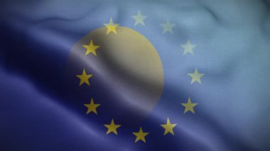 AB Palau Bayrak Döngüsü Arkaplan 4K