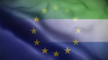 AB Sierra Leone Bayrak Döngüsü Arkaplan 4K