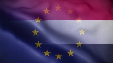 AB Yemen Bayrak Döngüsü Arkaplan 4K