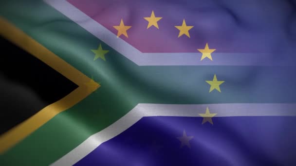 Achtergrond Van Vlaggenlijn Zuid Afrika — Stockvideo