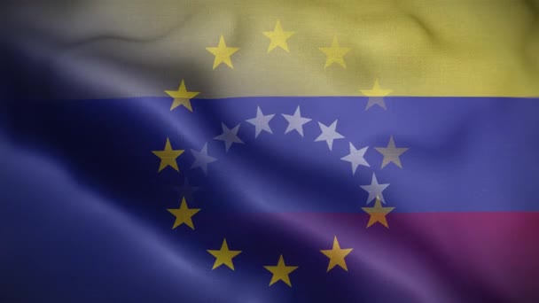Achtergrond Van Venezuela Vlaggenlijn Van — Stockvideo