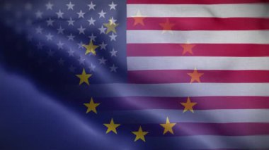 AB ABD Bayrak Döngüsü Arkaplan 4K