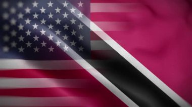 ABD Trinidad ve Tobago Flag Loop Arkaplan 4K