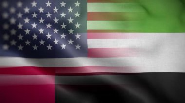 ABD Birleşik Arap Emirlikleri Bayrak Döngüsü 4K