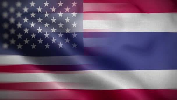 Thailand Flag Loop Background — стокове відео
