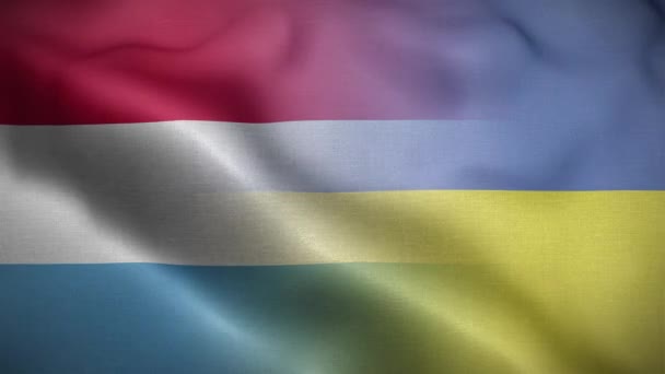 Круговорот Флага Украины — стоковое видео