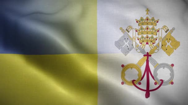 Ukraine Vatican City Holy See Loop Background — стокове відео