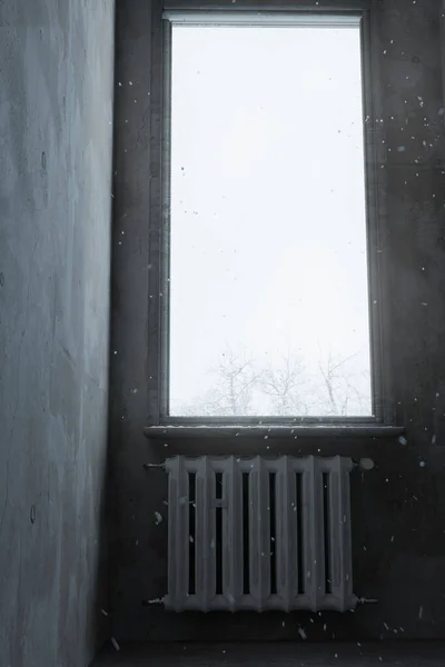 창문이 내리는 렌더링 — 스톡 사진