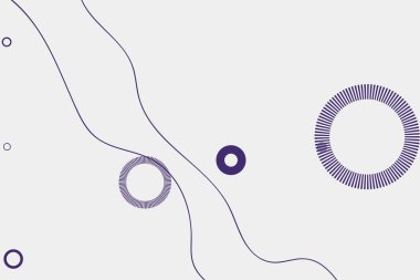 Soyut elementler ve dinamik şekillerle modern arka plan. Çizgiler ve daireler. Renkli beneklerin bileşimleri. Tasarım ve yaratıcı fikirler için şablon.