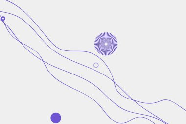 Soyut elementler ve dinamik şekillerle modern arka plan. Çizgiler ve daireler. Renkli beneklerin bileşimleri. Tasarım ve yaratıcı fikirler için şablon.
