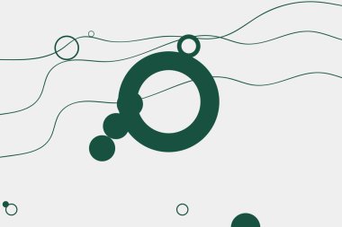 Soyut elementler ve dinamik şekillerle modern arka plan. Çizgiler ve daireler. Renkli beneklerin bileşimleri. Tasarım ve yaratıcı fikirler için şablon.