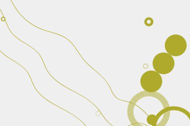 Soyut elementler ve dinamik şekillerle modern arka plan. Çizgiler ve daireler. Renkli beneklerin bileşimleri. Tasarım ve yaratıcı fikirler için şablon.