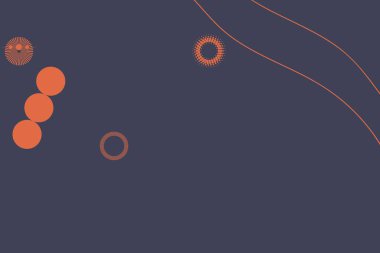 Soyut elementler ve dinamik şekillerle modern arka plan. Çizgiler ve çemberler koyu arkaplan. Renkli beneklerin bileşimleri. Tasarım ve yaratıcı fikirler için şablon.