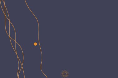 Soyut elementler ve dinamik şekillerle modern arka plan. Çizgiler ve çemberler koyu arkaplan. Renkli beneklerin bileşimleri. Tasarım ve yaratıcı fikirler için şablon.