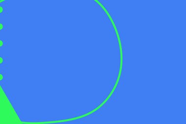 Soyut geometrik elementler ve dinamik şekillerle basit renkli bir arkaplan. Renkli noktaların ve çizgilerin bileşimleri. Tasarım ve yaratıcı fikirler için arka plan.