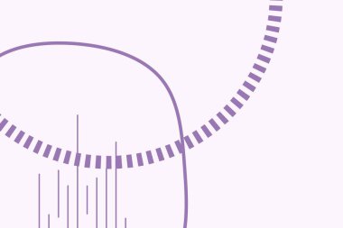 Soyut geometrik elementler ve dinamik şekillerle basit renkli bir arkaplan. Renkli noktaların ve çizgilerin bileşimleri. Tasarım ve yaratıcı fikirler için arka plan.