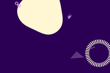 Geometrik komik soyut elementler ve dinamik şekiller. Renkli noktaların ve çizgilerin bileşimleri. Tasarım ve yaratıcı fikirler için arka plan.