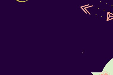 Renkli basit soyut elementler ve dinamik şekiller. Renkli noktaların ve çizgilerin bileşimleri. Tasarım ve yaratıcı fikirler için arka plan.