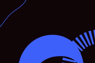 Renkli basit soyut elementler ve dinamik şekiller. Renkli noktaların ve çizgilerin bileşimleri. Tasarım ve yaratıcı fikirler için arka plan.