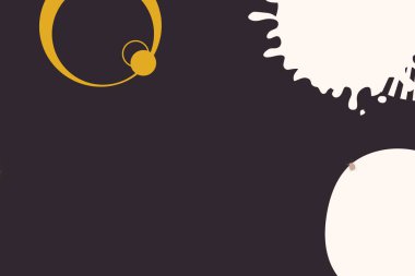 Renkli basit soyut elementler ve dinamik şekiller. Renkli noktaların ve çizgilerin bileşimleri. Tasarım ve yaratıcı fikirler için arka plan.