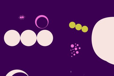 Renkli basit soyut elementler ve dinamik şekiller. Renkli noktaların ve çizgilerin bileşimleri. Tasarım ve yaratıcı fikirler için arka plan.