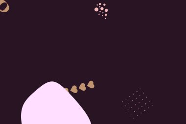 Renkli basit soyut elementler ve dinamik şekiller. Renkli noktaların ve çizgilerin bileşimleri. Tasarım ve yaratıcı fikirler için arka plan.