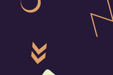 Renkli basit soyut elementler ve dinamik şekiller. Renkli noktaların ve çizgilerin bileşimleri. Tasarım ve yaratıcı fikirler için arka plan.