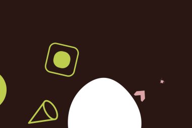 Renkli basit soyut elementler ve dinamik şekiller. Renkli noktaların ve çizgilerin bileşimleri. Tasarım ve yaratıcı fikirler için arka plan.