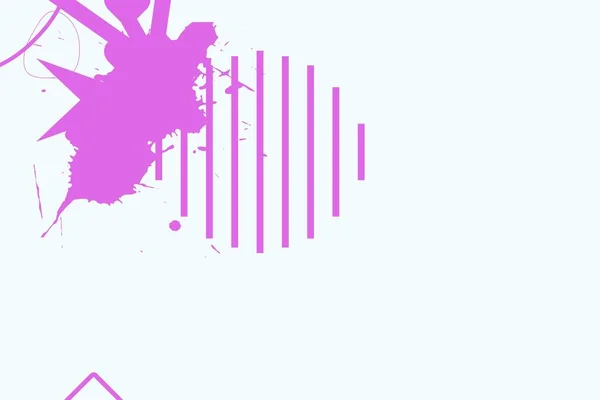 Красочные Простые Абстрактные Элементы Динамические Формы Состав Цветных Пятен Брусьев — стоковое фото
