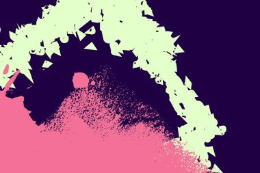 Çağdaş minimalist rengarenk basit stil tasarım şablonu sıçrama ve grunge tarzı. Posterler ve iş yerleri için..