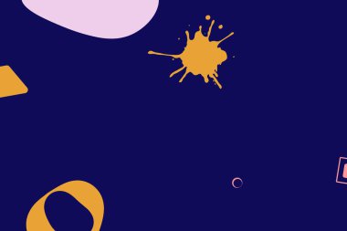 Renkli basit soyut elementler ve dinamik şekiller. Renkli noktaların ve çizgilerin bileşimleri. Tasarım ve yaratıcı fikirler için arka plan.