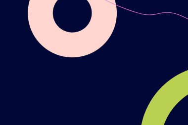 Modern minimalist rengarenk basit tarz daireler arka planı. Posterler ve iş yerleri için..