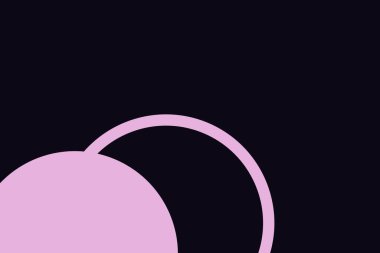 Modern minimalist rengarenk basit tarz daireler arka planı. Posterler ve iş yerleri için..