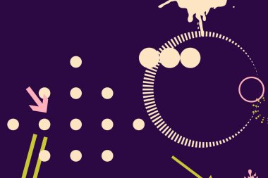 Modern minimalist rengarenk basit tarz daireler arka planı. Posterler ve iş yerleri için..