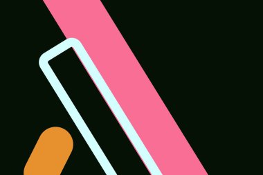 En basit renkli modern tasarım. Posterler ve iş yerleri için uygun ve daha fazlası.