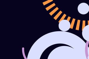 En basit renkli modern tasarım. Posterler ve iş yerleri için uygun ve daha fazlası.