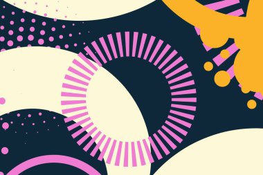 En basit renkli modern tasarım. Posterler ve iş yerleri için uygun ve daha fazlası.