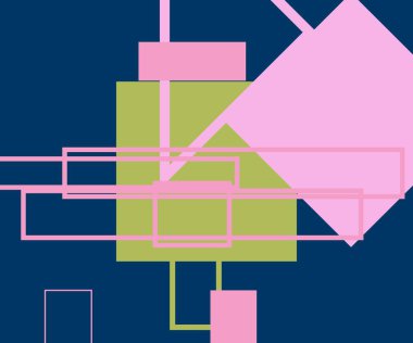 Modern teknoloji işi soyut üçgenler ve kare basit kapak tasarımı. Sunum için kapak tasarımı şablonu, broşür, katalog, poster, kitap, dergiler.