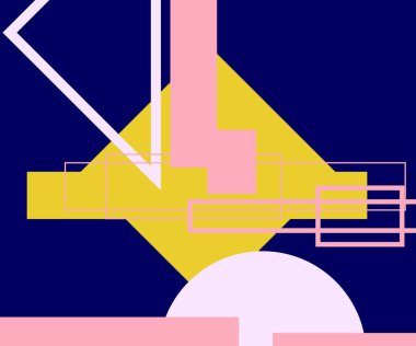 Modern teknoloji işi soyut üçgenler ve kare basit kapak tasarımı. Sunum için kapak tasarımı şablonu, broşür, katalog, poster, kitap, dergiler.