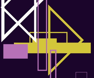 Modern teknoloji işi soyut üçgenler ve kare basit kapak tasarımı. Sunum için kapak tasarımı şablonu, broşür, katalog, poster, kitap, dergiler.