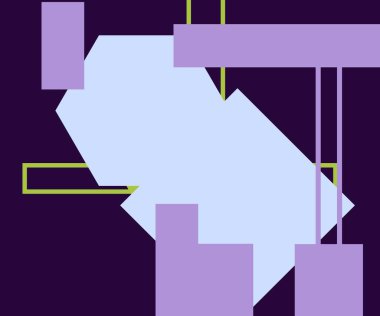 Modern teknoloji işi soyut üçgenler ve kare basit kapak tasarımı. Sunum için kapak tasarımı şablonu, broşür, katalog, poster, kitap, dergiler.