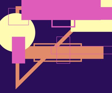 Modern teknoloji işi soyut üçgenler ve kare basit kapak tasarımı. Sunum için kapak tasarımı şablonu, broşür, katalog, poster, kitap, dergiler.